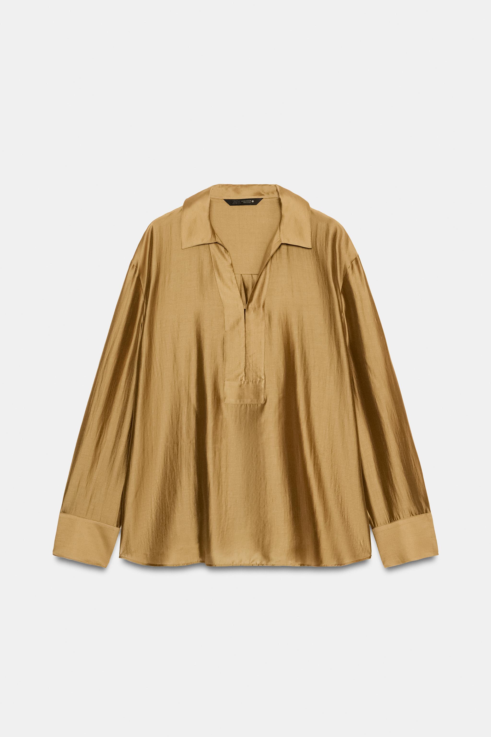 SATIN EFFECT SHIRT ZW COLLECTION
